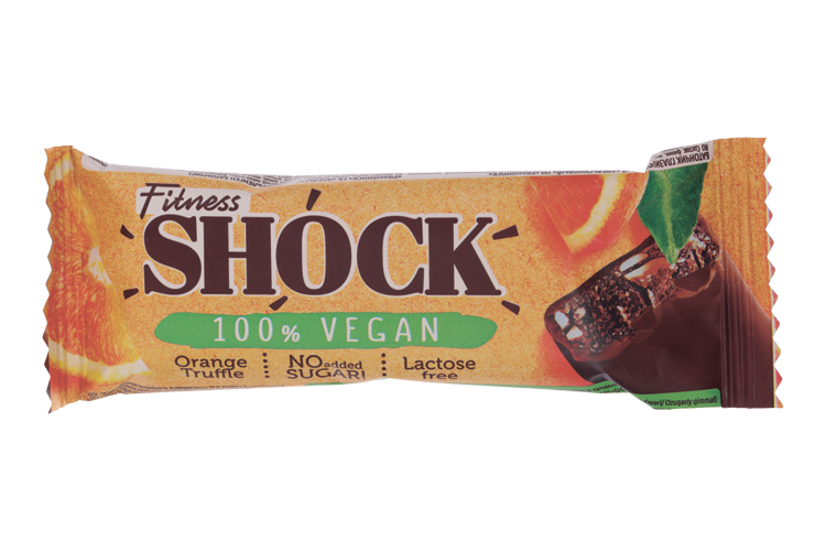 Батончик FitnesSHOCK глазированный Апельсиновый, 45 г