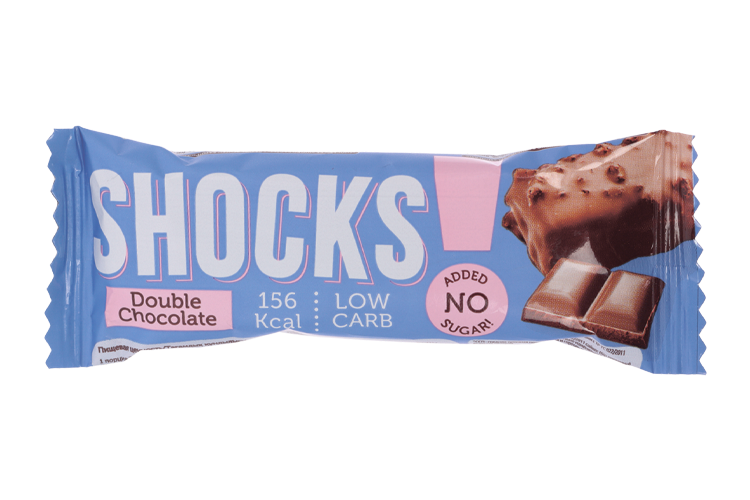 Батончик SHOCKS! глазированный Шоколадный, 35 г