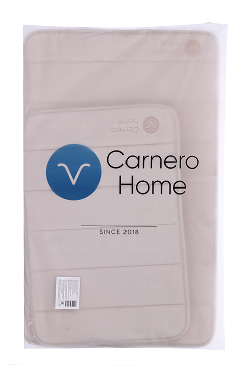 Набор ковриков Carnero Home д/ванной и туалета 2 шт, (бежевый)