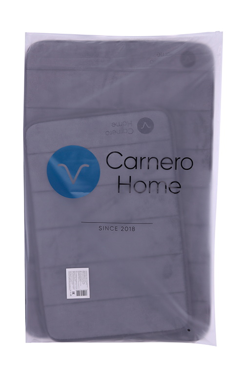 Набор ковриков Carnero Home д/ванной и туалета 2 шт, (темно-серый)