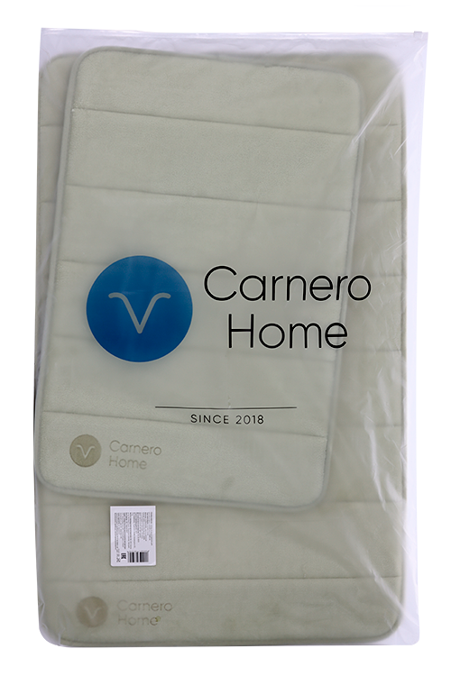 Набор ковриков Carnero Home д/ванной и туалета 2 шт, (светло-зеленый)