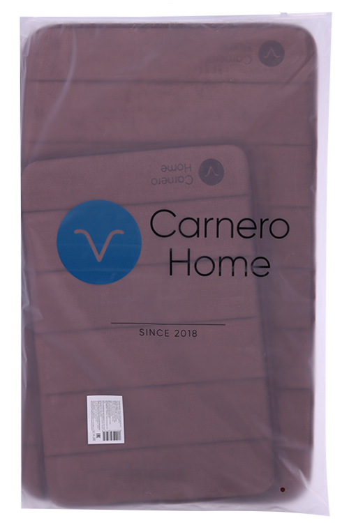 Набор ковриков Carnero Home д/ванной и туалета 2 шт, (коричневый)
