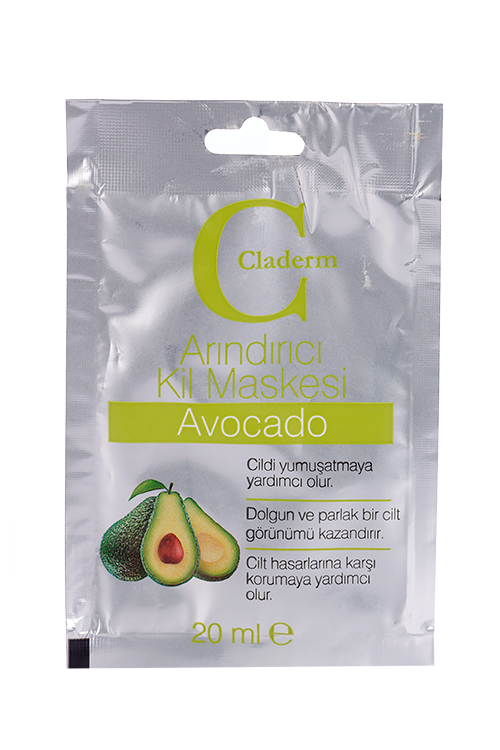 Маска Claderm Avocado глиняная д/лица, 20 мл