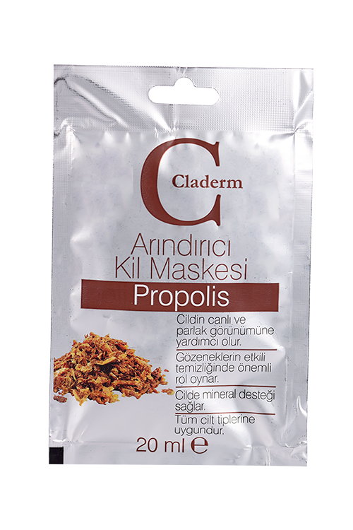 Маска Claderm Propolis глиняная д/лица, 20 мл