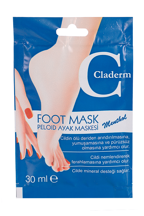 Маска Claderm Menthol глиняная д/стоп, 30 мл