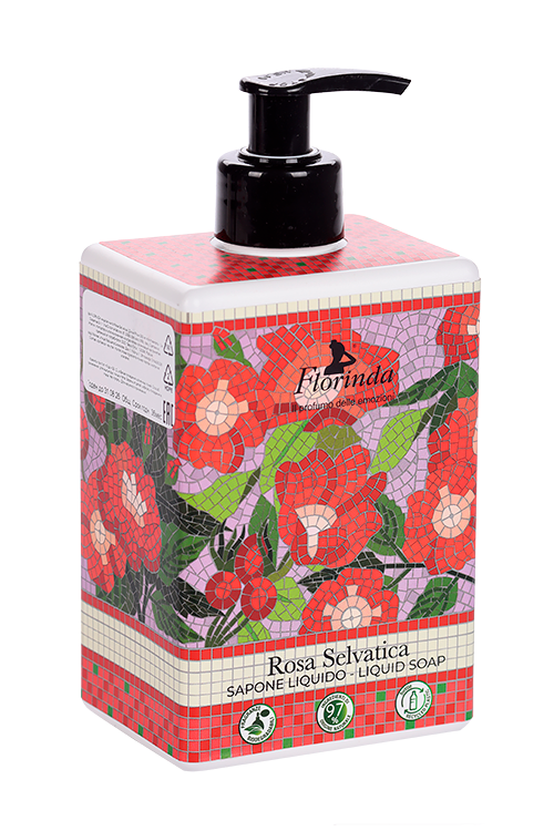 Мыло жид FLORINDA Rosa Selvatica Дикая Роза, 500 мл