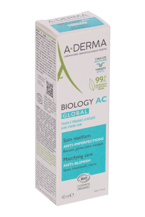 Крем А-Дерма Biology AC Global д/комплексного ухода за проблемной кожей, 40 мл