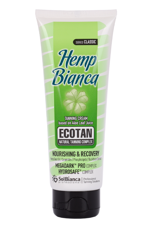 Крем Solbianca Hemp bianca с бронзатором д/загара, 125 мл