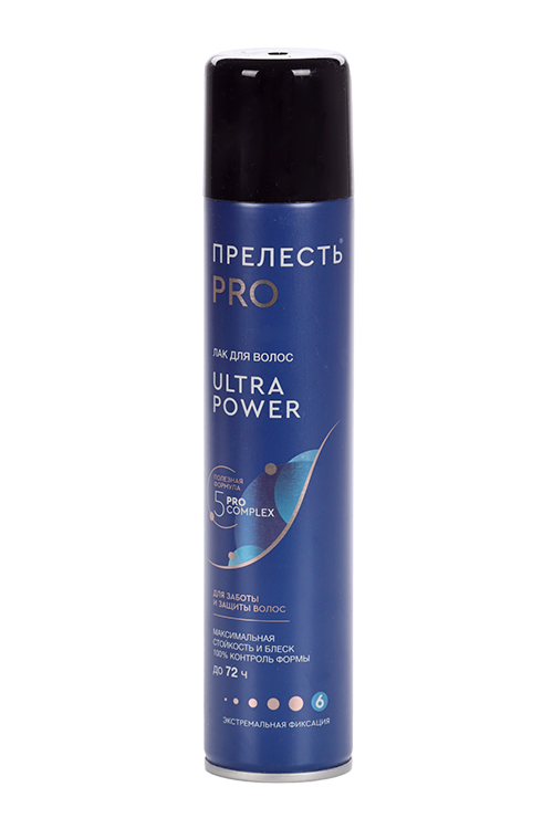 Лак д/волос Прелесть Professional Ultra Power экстрем фикс 300 мл