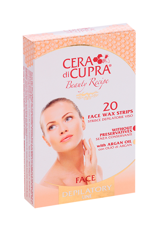 Полоски Cera di Cupra восковые д/депиляции лица, 20 шт