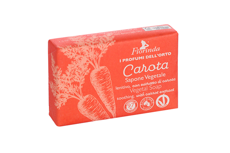 Мыло FLORINDA Итальянский Урожай смягчающее с Экстрактом Моркови, 80 г
