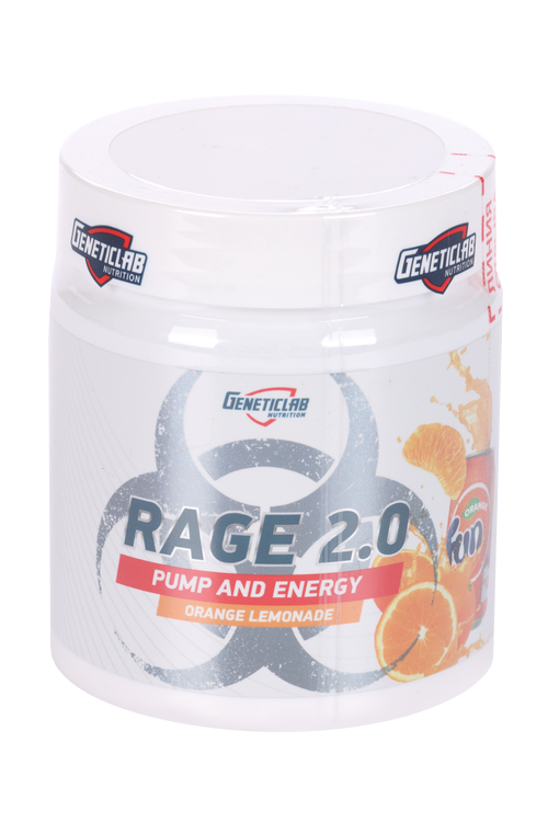 Комплекс GENETICLAB RAGE 2.0 предтренировочный со вкусом Фанты, 240 г