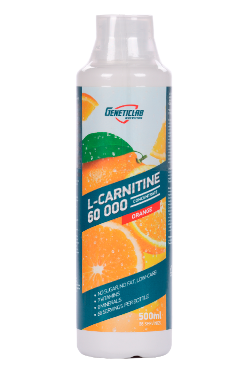 L-Carnitine Concentrate 60000 вкус Апельсин, 500 мл, GENETICLAB