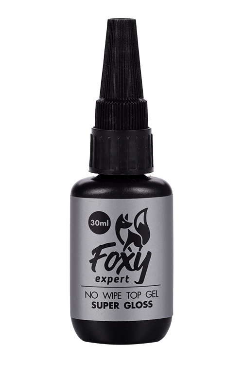Топ FOXY EXPERT SUPER GLOSS д/гель-лака глянцевый б/липкого слоя с кисточ 30 мл
