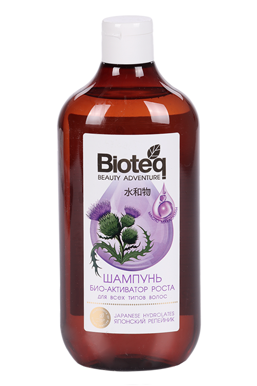 Шампунь Bioteq Био-активатор роста японский репейник д/всех тип волос, 620 мл