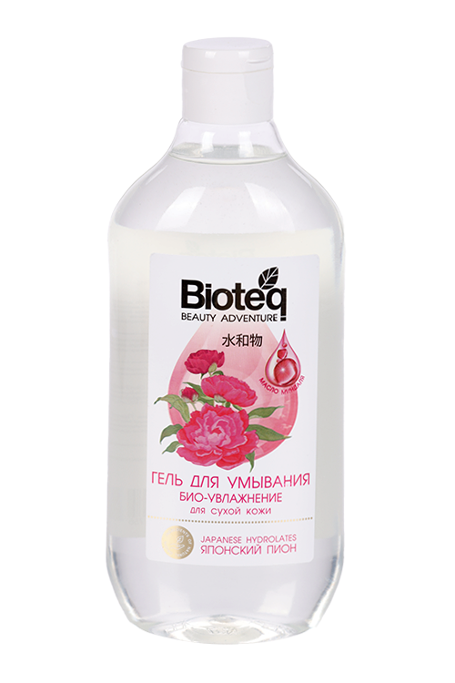 Гель Bioteq Био-увлажнение д/умыв д/сух кожи японский пион, 500 мл
