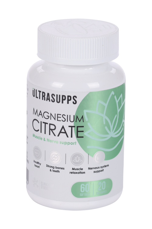 Магния Цитрат ULTRASUPPS, 60 шт, капсулы