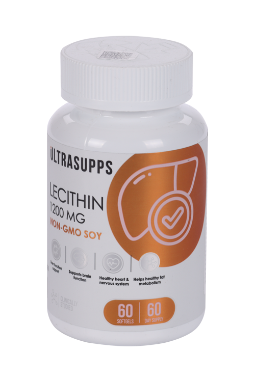 Лецитин ULTRASUPPS, 1 200 мг, 60 шт, капсулы