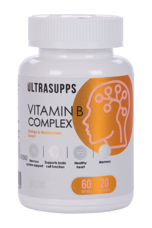 Витамин B ULTRASUPPS, 60 шт, капсулы мягкие