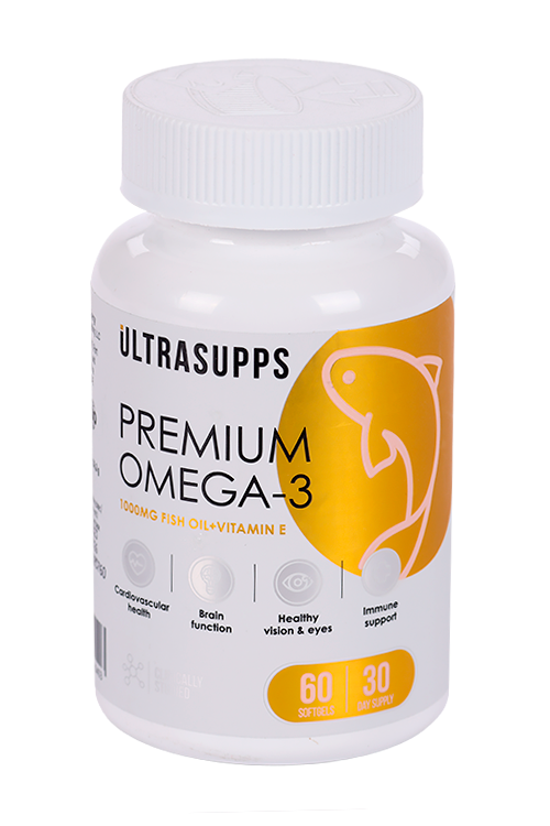 Омега-3 Премиум ULTRASUPPS, 60 шт, капсулы мягкие