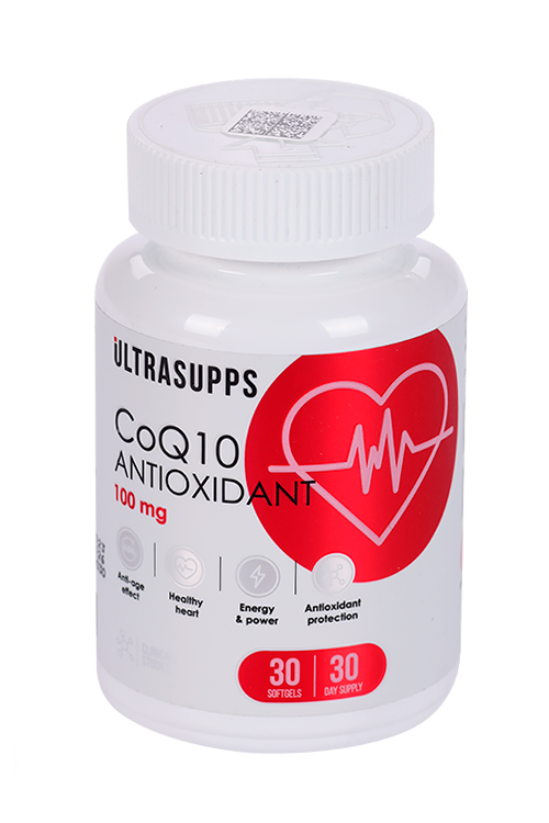 Коэнзим Q10 Антиоксидант ULTRASUPPS, 30 шт, капсулы мягкие