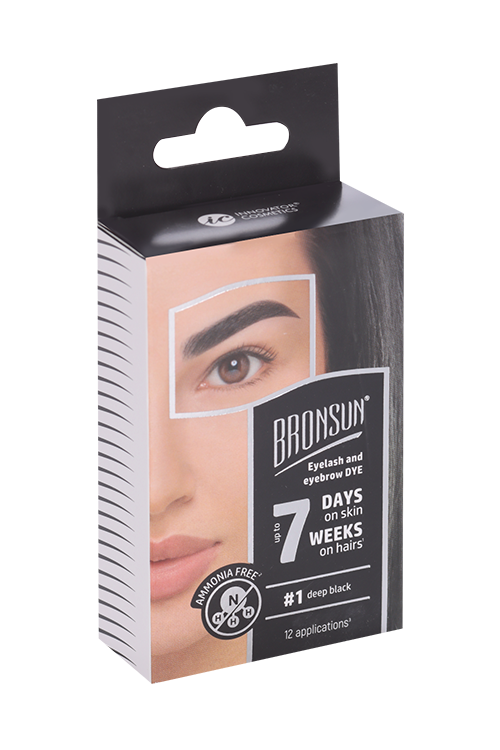 Набор Innovator Cosmetics Bronsun краска 7мл/оксид-молоч3%5мл д/окр бровей/ресниц черн