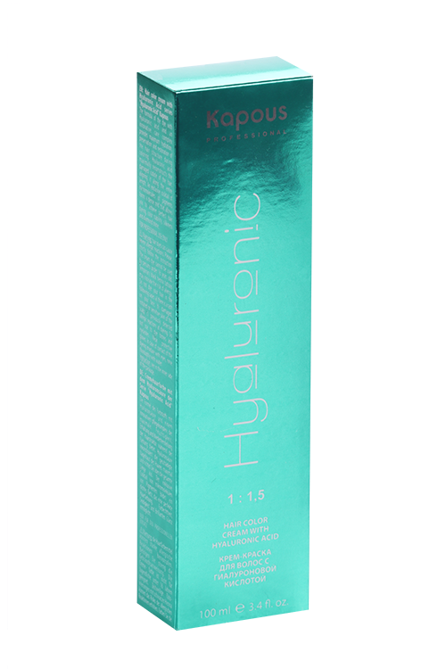 Крем-краска Kapous Professional Hyaluronic Acid д/волос 1.0 черная 100 мл