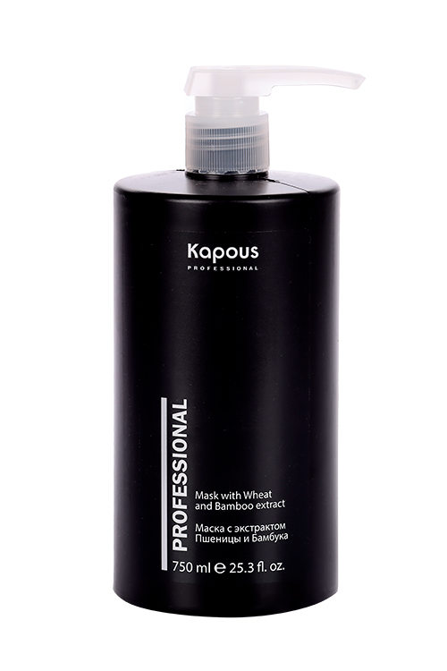 Маска Kapous Professional д/волос с экстрактом пшеницы и бамбука, 750 мл