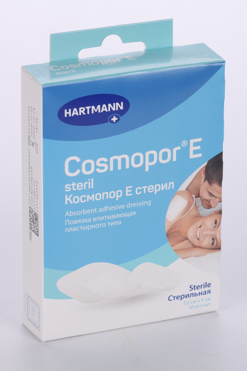 Повязка Cosmopor E steril пластырного типа 7.2х5 см, 10 шт