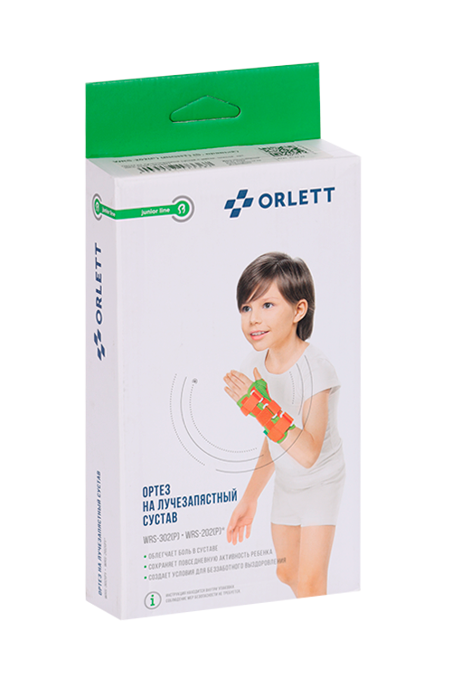 Ортез Orlett на лучезапястный сустав с метал. шиной WRS-202(P) правый S