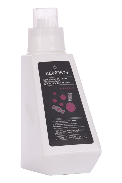 Кондиционер-ополаскиватель IconClean Bubble Gum концентр д/всех видов тканей 800 мл