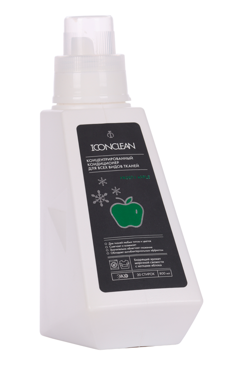 Кондиционер-ополаскиватель IconClean Frosty Apple концентр д/всех видов тканей 800 мл