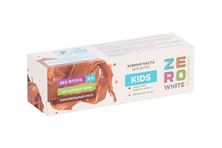 З/паста ZeroWhite kids Карамельный мусс (4-8 лет), 100 г