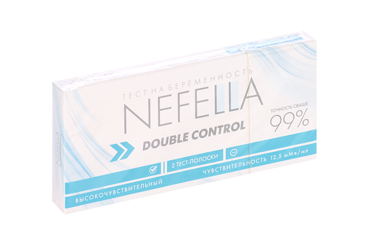 Тест д/опред берем Nefella Double Control высокочув 12,5 мМЕ/мл, 2 шт