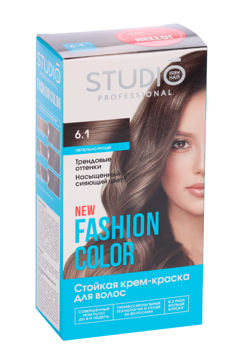 Крем-краска Studio Professional FASHION COLOR д/волос стойкая 6.1 пепельно-русый