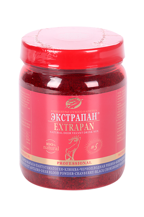 Экстрапан №5  концен сухого напитка для сердца и сосудов черноплод рябина/боярышник, 300 г, банка