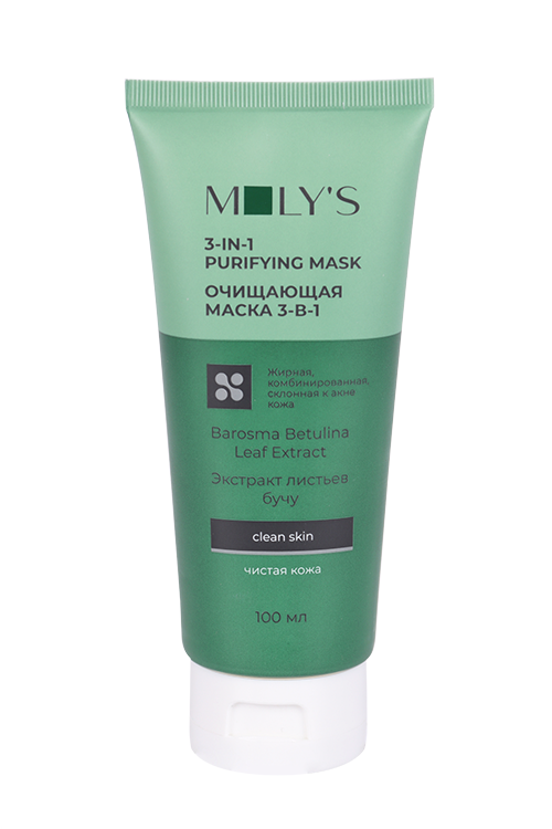 Маска MOLYS Очищающая 3в1 д/проблемной кожи, 100 мл