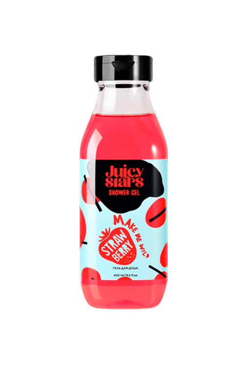 Гель для душа  Juicy Stars КРЫШЕСНОСНАЯ ЗЕМЛЯНИКА, 400мл.