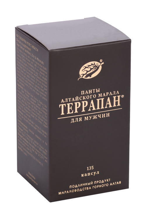 Специализированный пищевой продукт ТерраПан с цинком/пантами алтай марала д/мужчин, 135 шт, капсулы