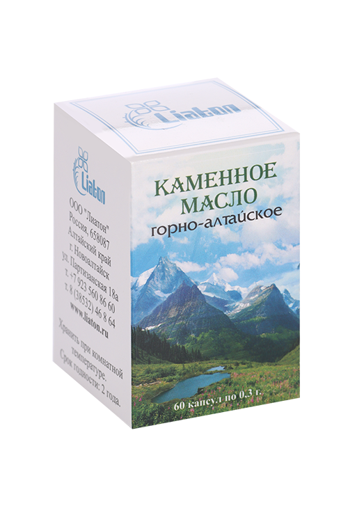 Масло Лиатон Каменное, 0,3 г, 60 шт, капсулы