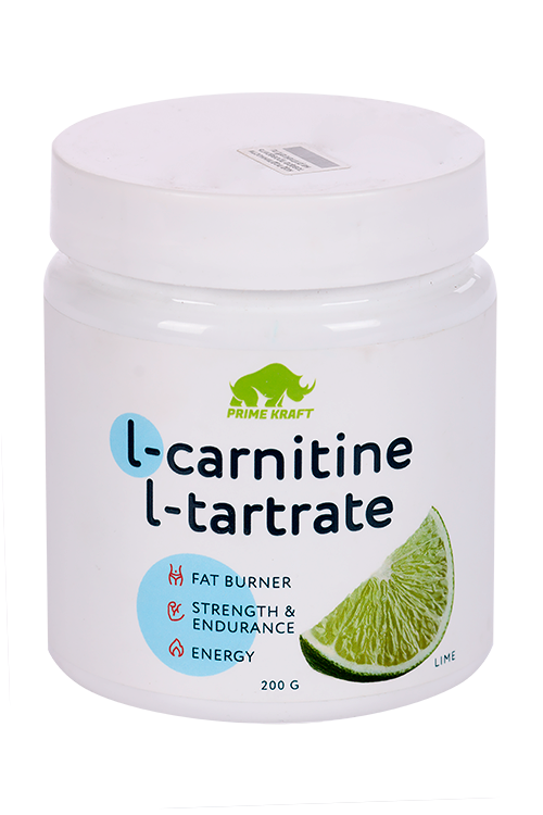 Жиросжигатель Prime Kraft L-Carnitine L-Tartrate Лайм, 200 г