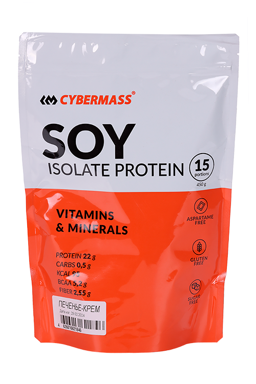 Напиток Cybermass Soy белковый сухой, 450 г, (концентрат)