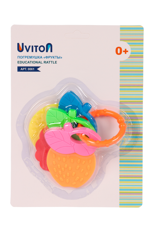 Погремушка Uviton на коляску д/новорожденного Фрукты x1