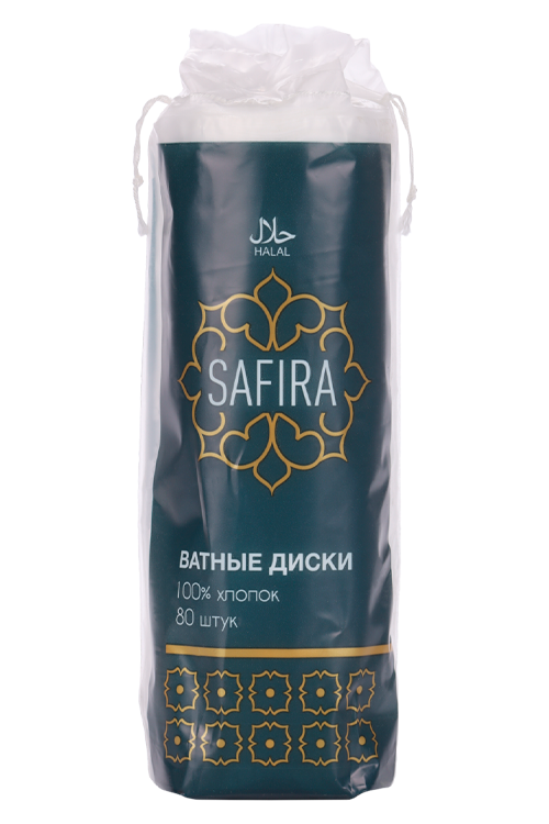 Ватные диски SAFIRA, 80 шт