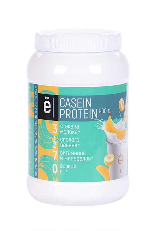 Коктейль Ёбатон белковый Caseine Protein Банан, 900 г