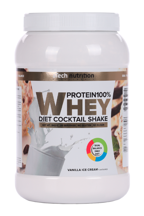 Whey Protein 100% aTech Nutrition ванильное мороженое, 840 г