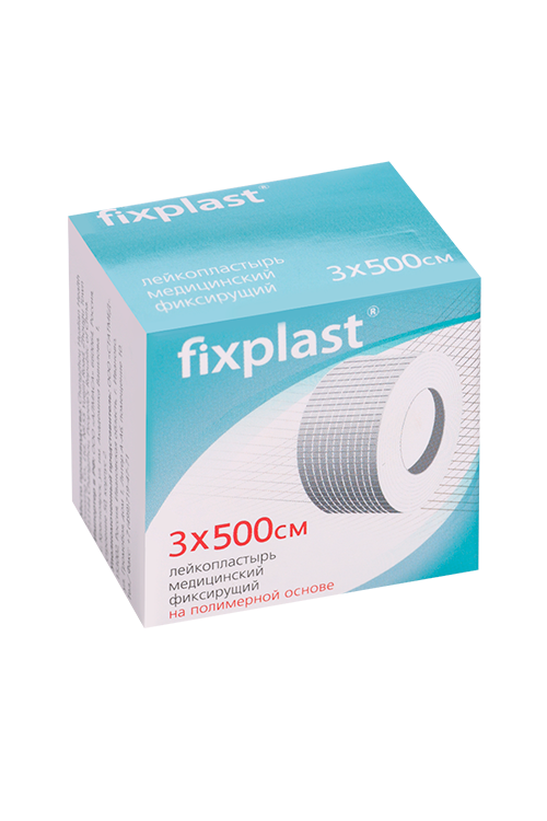 Лейкопластырь Fixplast мед фиксир полимер основа инд/уп 3х500 см