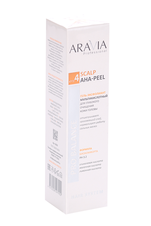 Гель-эксфолиант ARAVIA Professional д/глубокого очищ кожи головы Scalp AHA-Pee, 150 мл