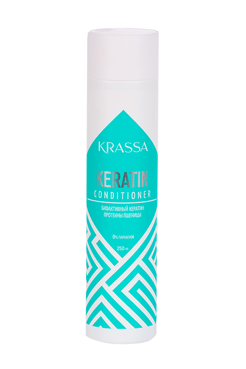 Кондиционер Krassa Professional Keratin д/волос с кератином, 250 мл