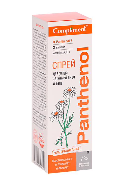 Спрей Compliment Panthenol д/ухода за кожей лица/тела, 150 мл